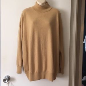 & Other Stores Lykke Li 100% Cashmere Oversized Camel Sweater M